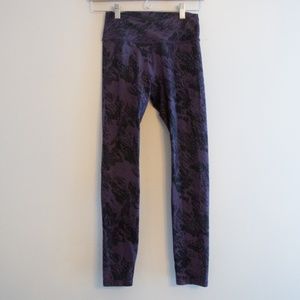 Purple & Black Ellie Yoga Capri Pant